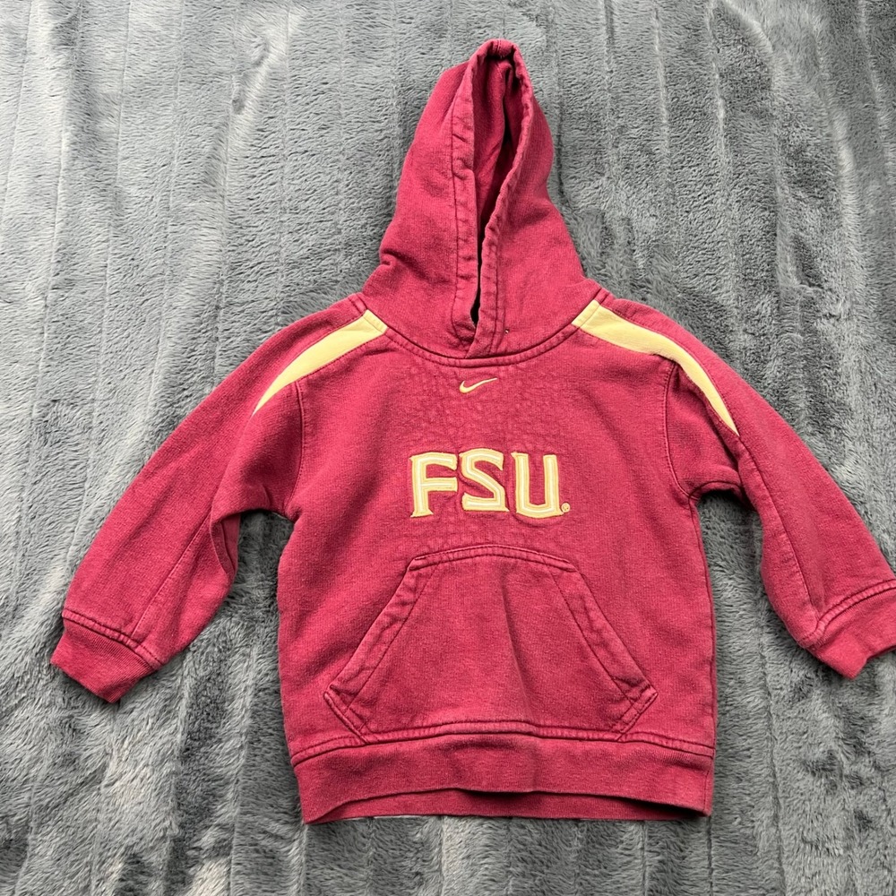 Nike Team FSU Florida State Seminoles Toddler Hoodie Garnet Gold 2T 4820-001-37